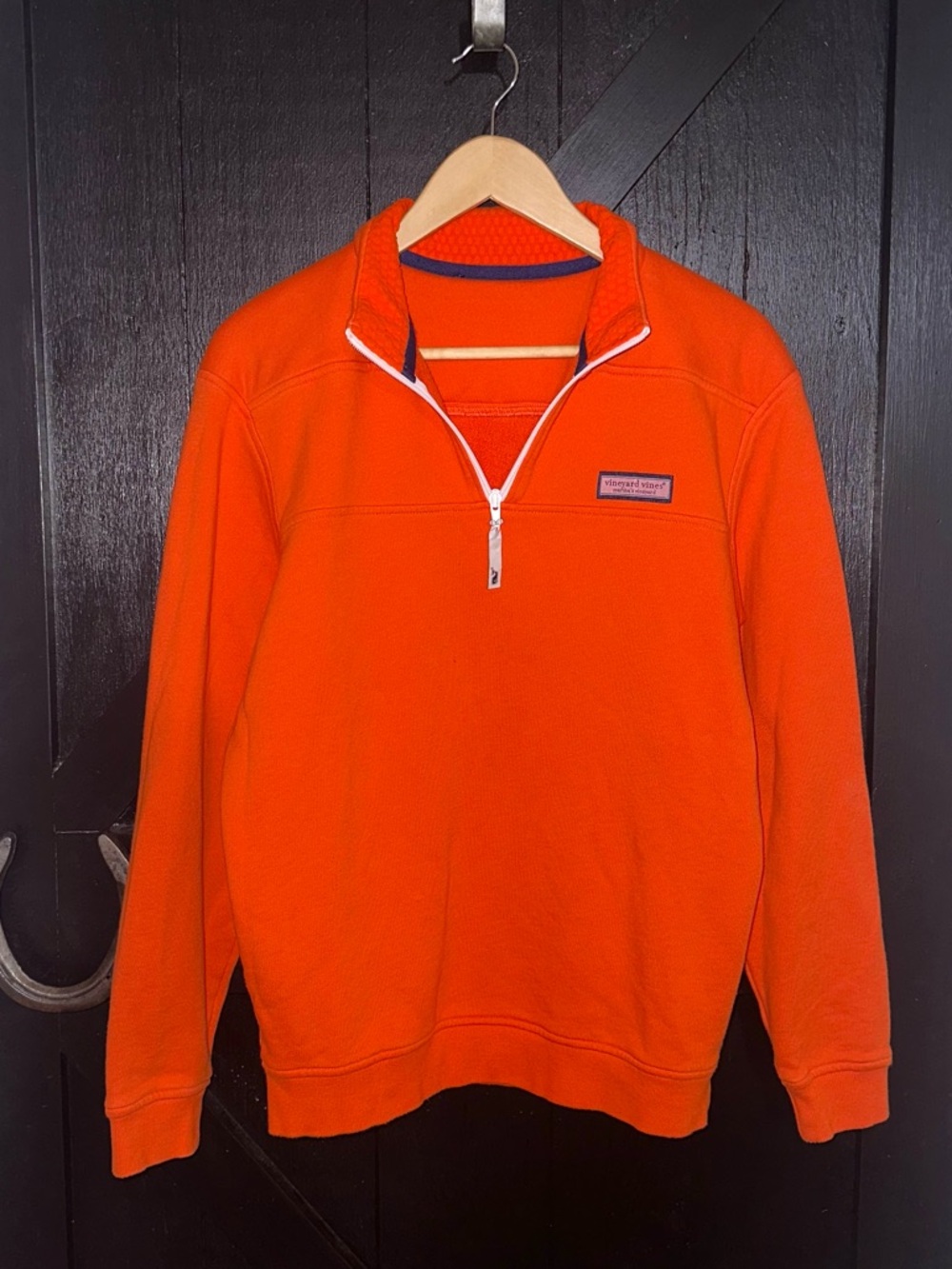 Vineyard Vines Collegiate Shep 1/4 Zip Long Sleeve Pullover Sweatshirt Size M